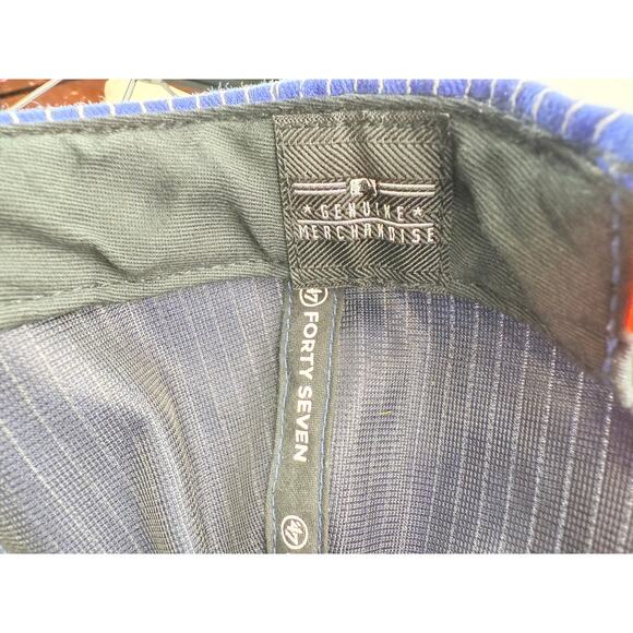 47 Captain New York Mets Pinstripe Blue Adjustable Snapback Hat Baseball Cap - Picture 6 of 7